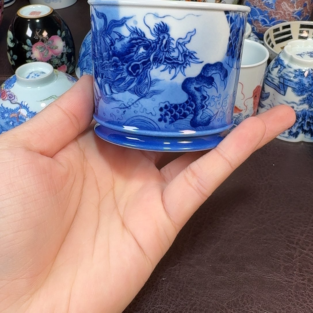 舟***客现代景德镇陶瓷盖碗