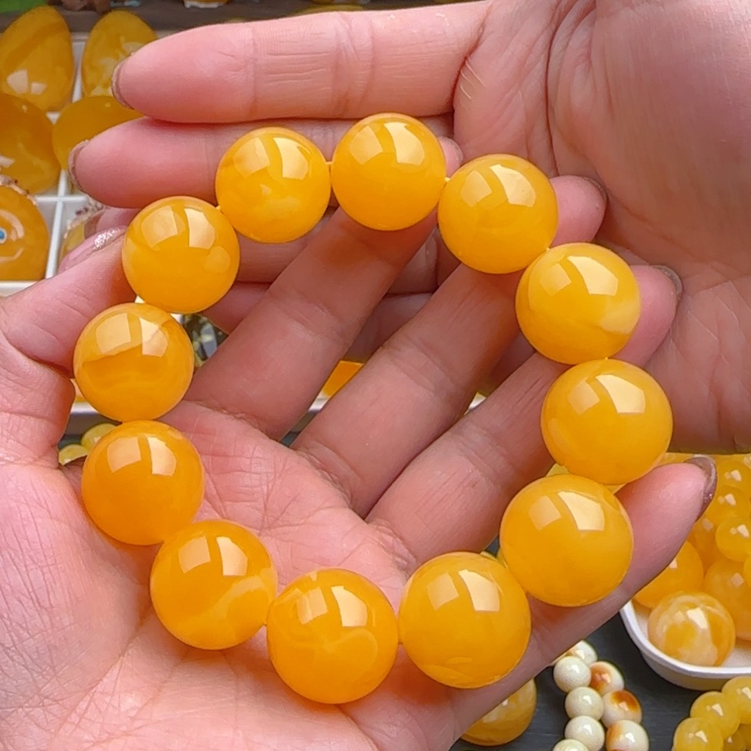 琥珀颈饰未镶嵌g****r同料19.6