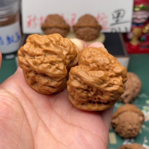 【闪购商品】文玩核桃把件43三角蛙