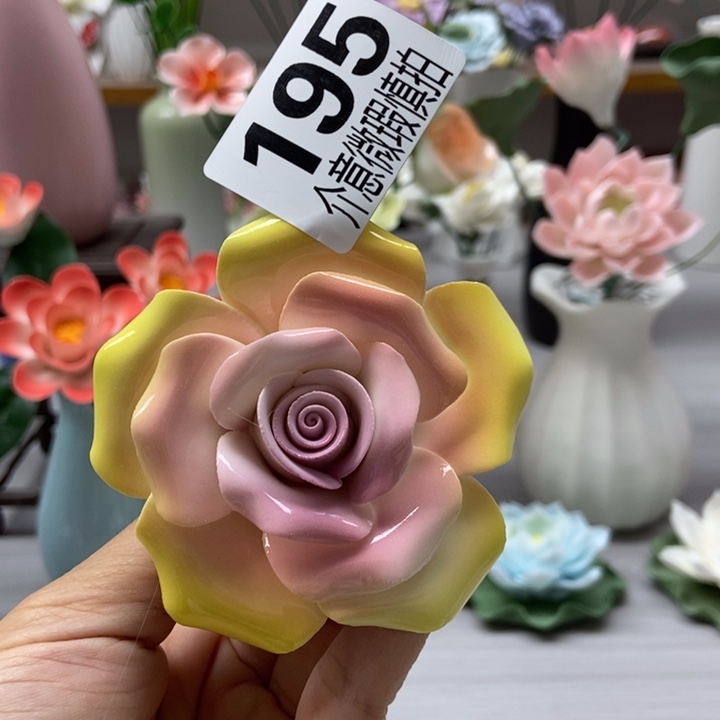 陶瓷手工制作陶瓷花