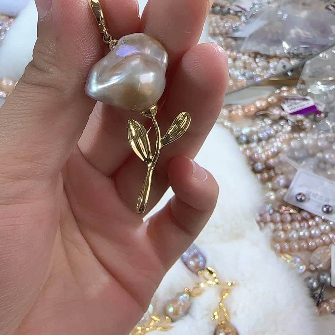 未镶嵌项链定制62淡水珍珠