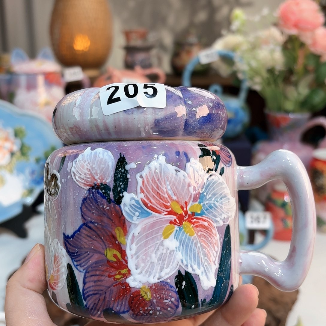 景德镇手绘高温釉下彩陶瓷茶具