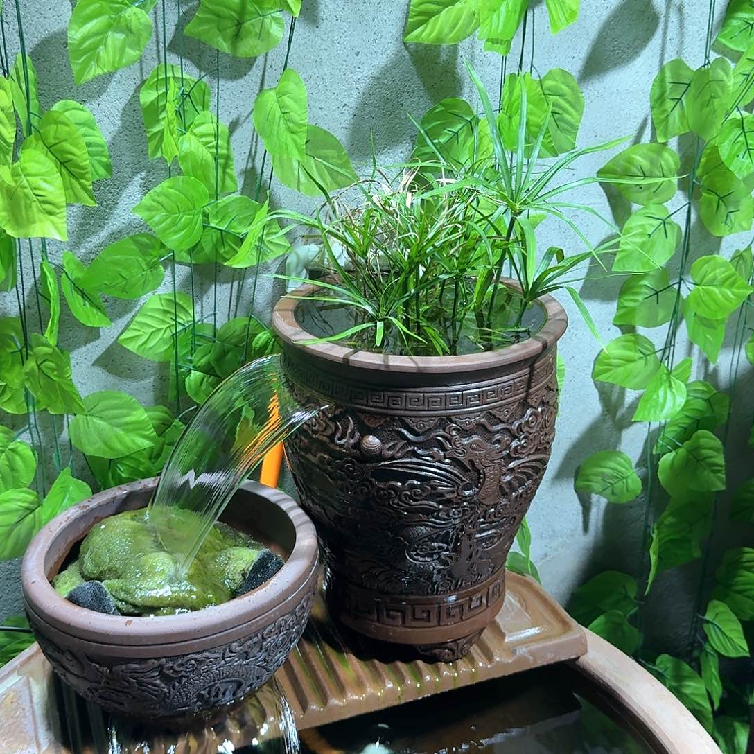 不锈钢鱼化龙包含水泵