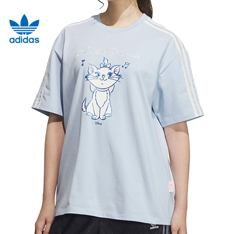 【夏日户外】adidas阿迪达斯三叶草夏季女子运动休闲短袖T恤KC3098