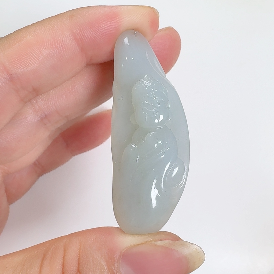 翡翠未镶嵌颈饰宝宝佛