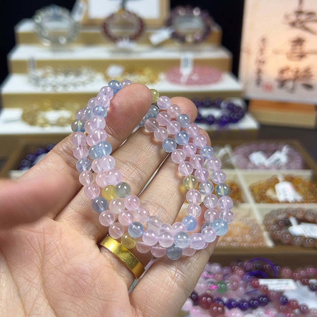 手链水晶未镶嵌多圈