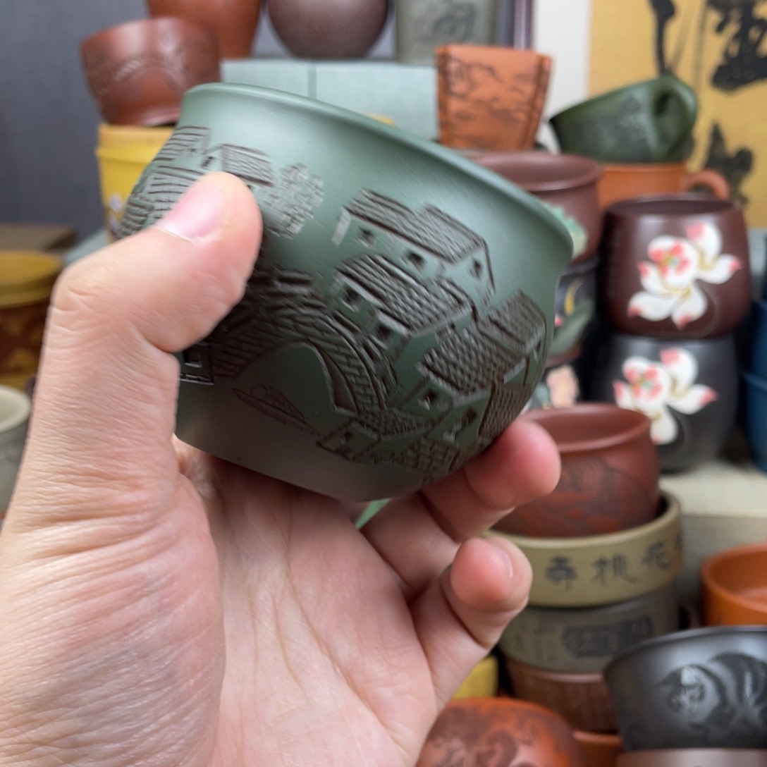 紫砂茶杯紫砂茶杯