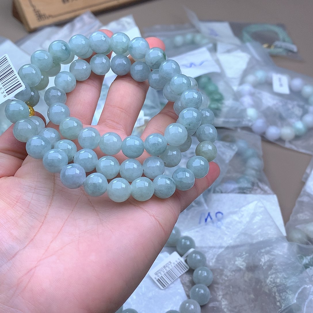 未镶嵌手串定制翡翠