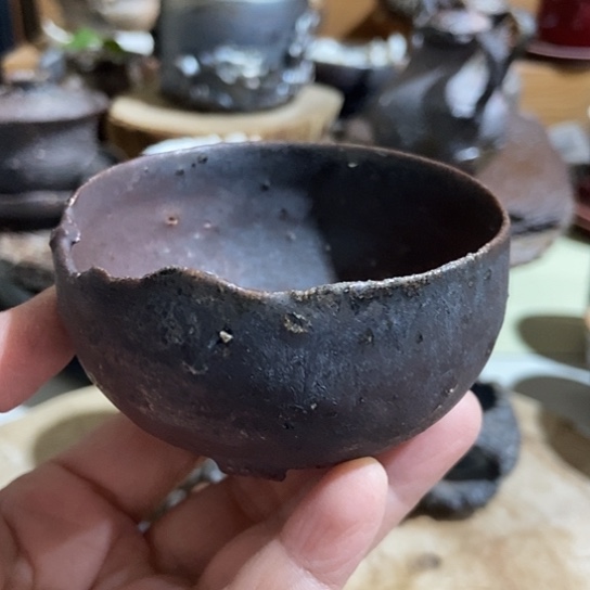 杯柴烧裸烧手作品