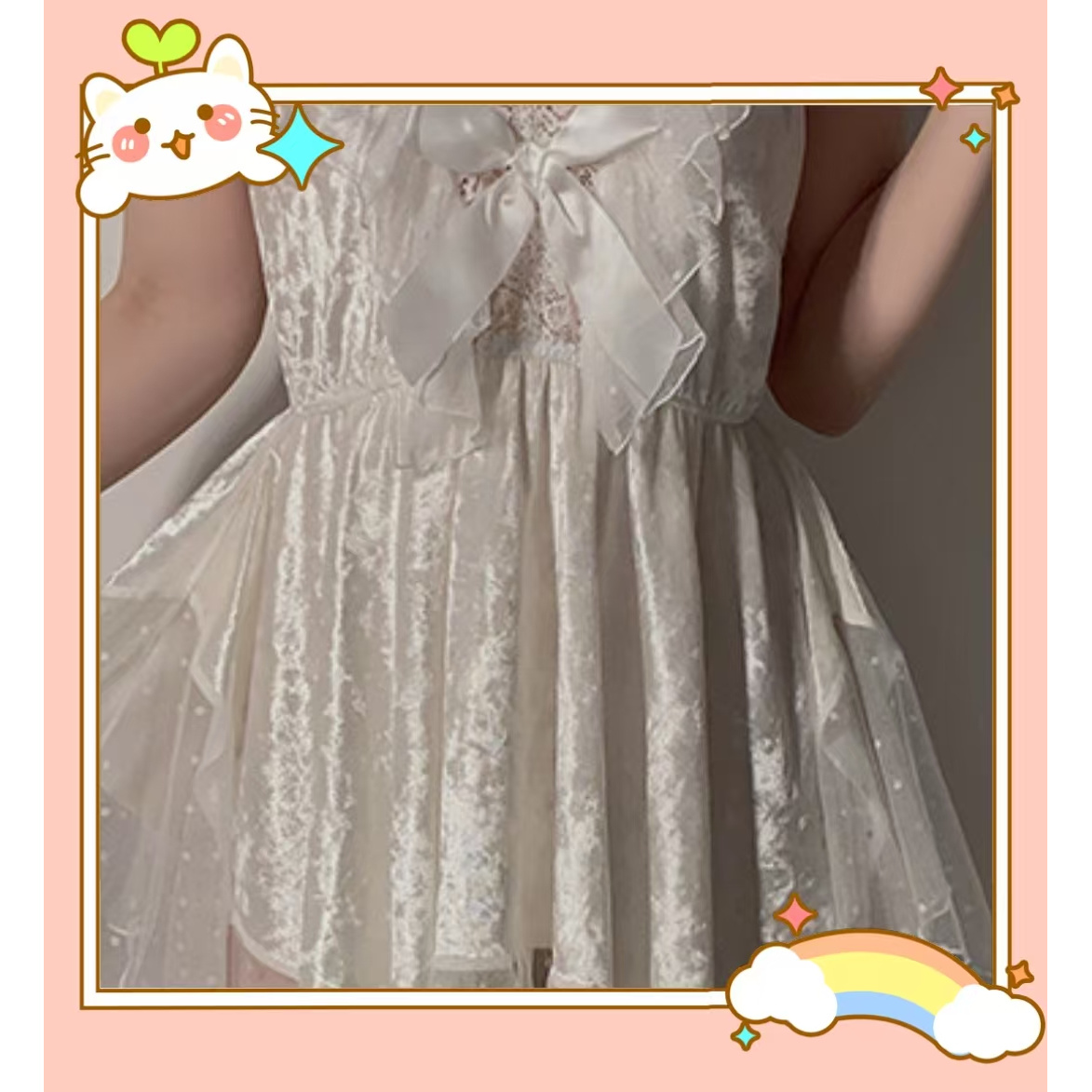 高品质2024冬季新品丝绒舒适甜美公主风韩版显瘦轻奢春夏衣服1100