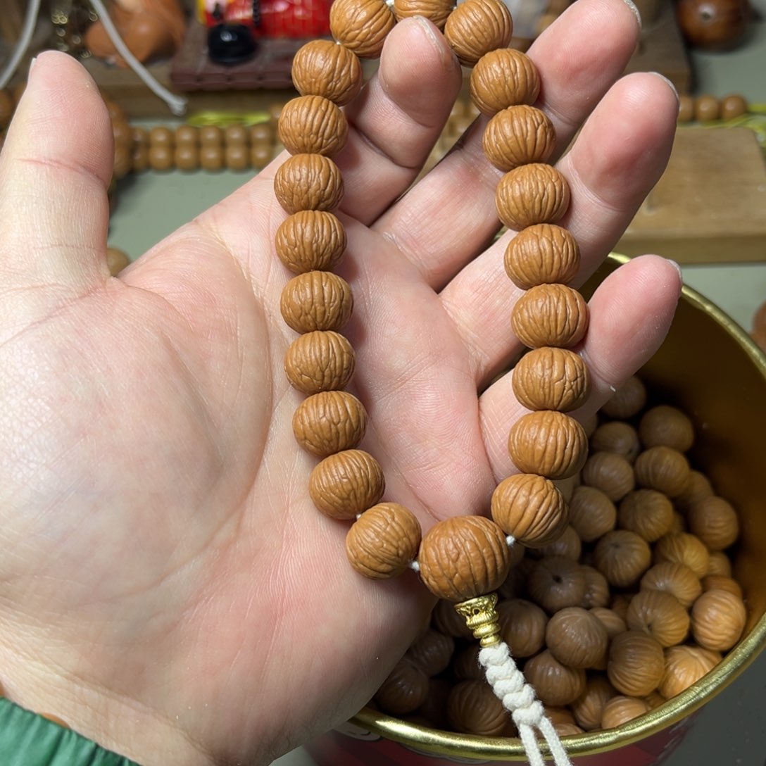 猴头核桃手串g***f三维同尺14.5