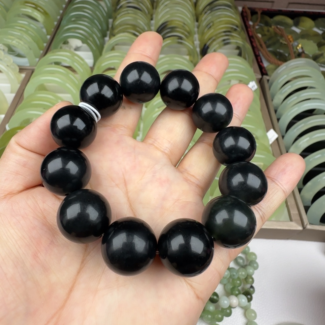 蛇纹石玉未镶嵌手链