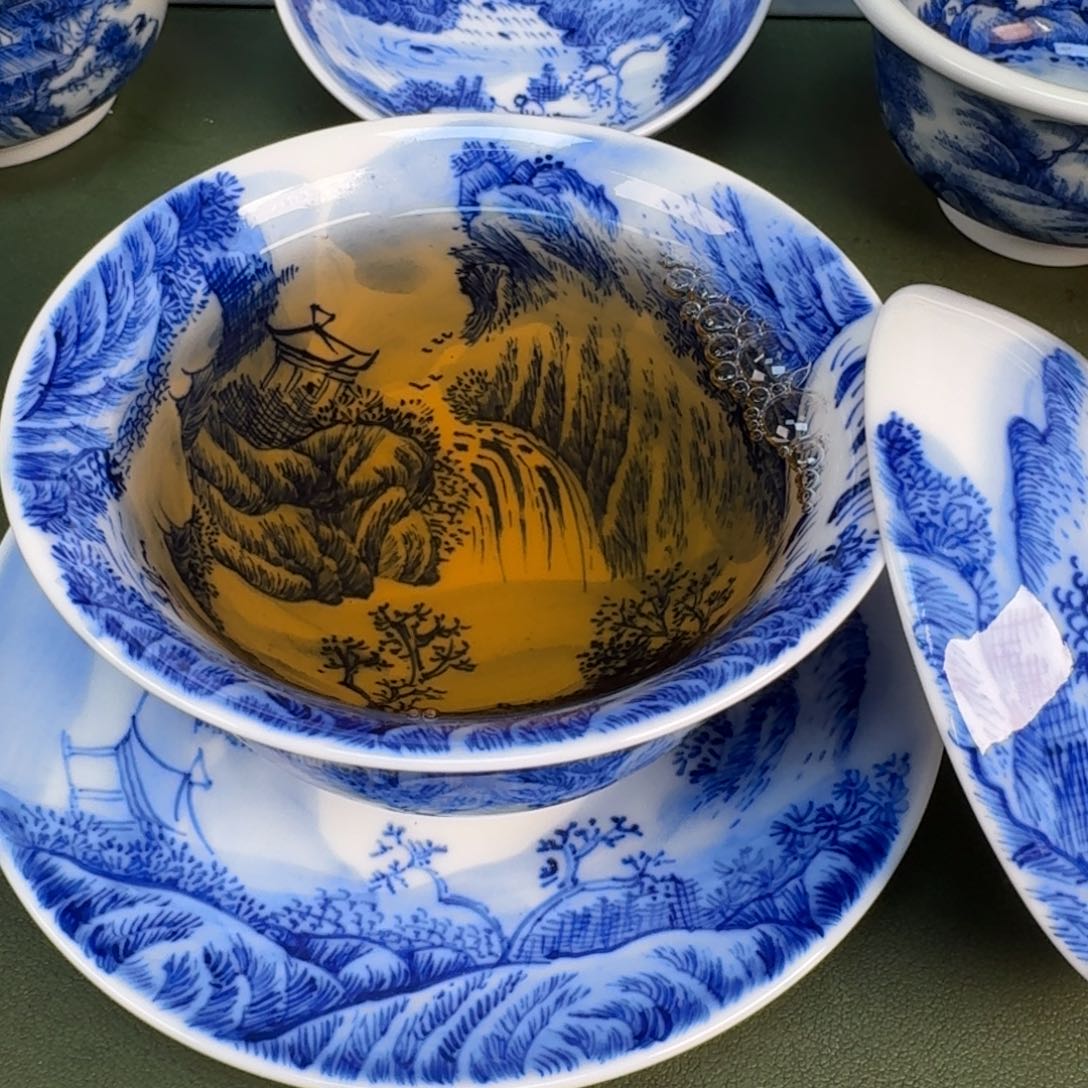 瓷景德镇纯手绘茶具圆圆287