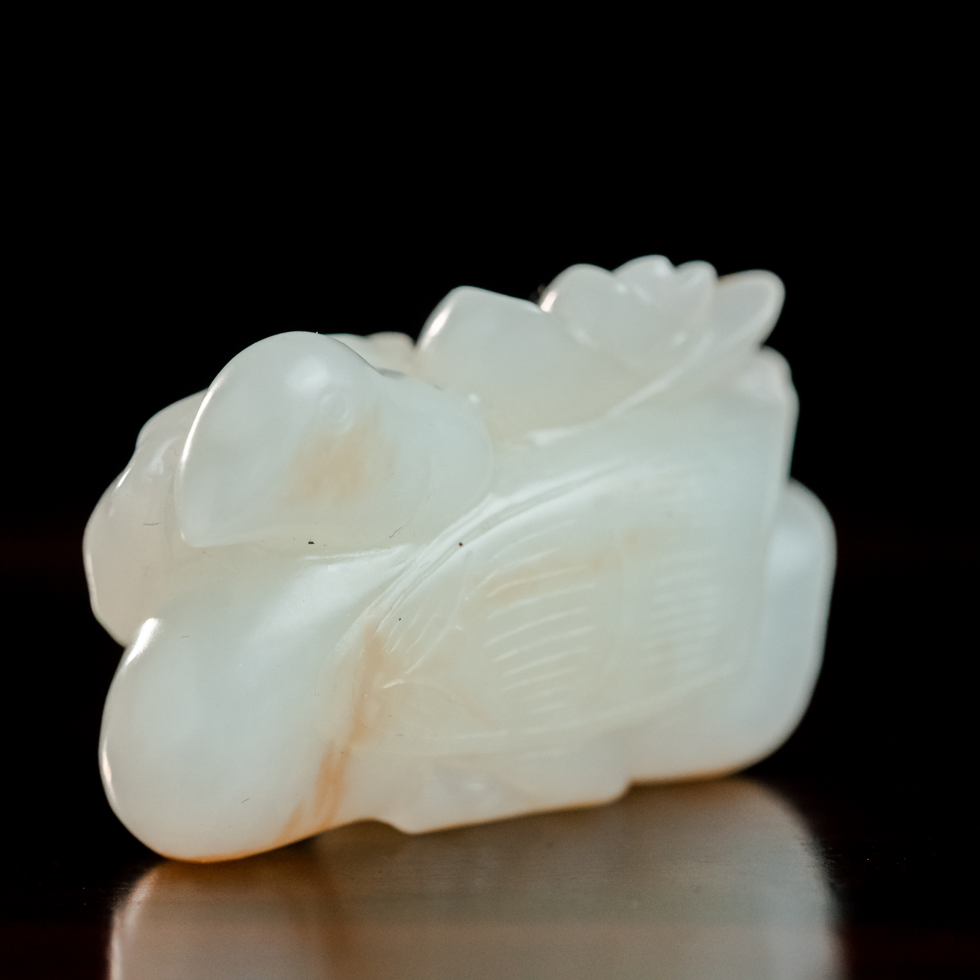 清和田玉宝鸭闹莲-CS