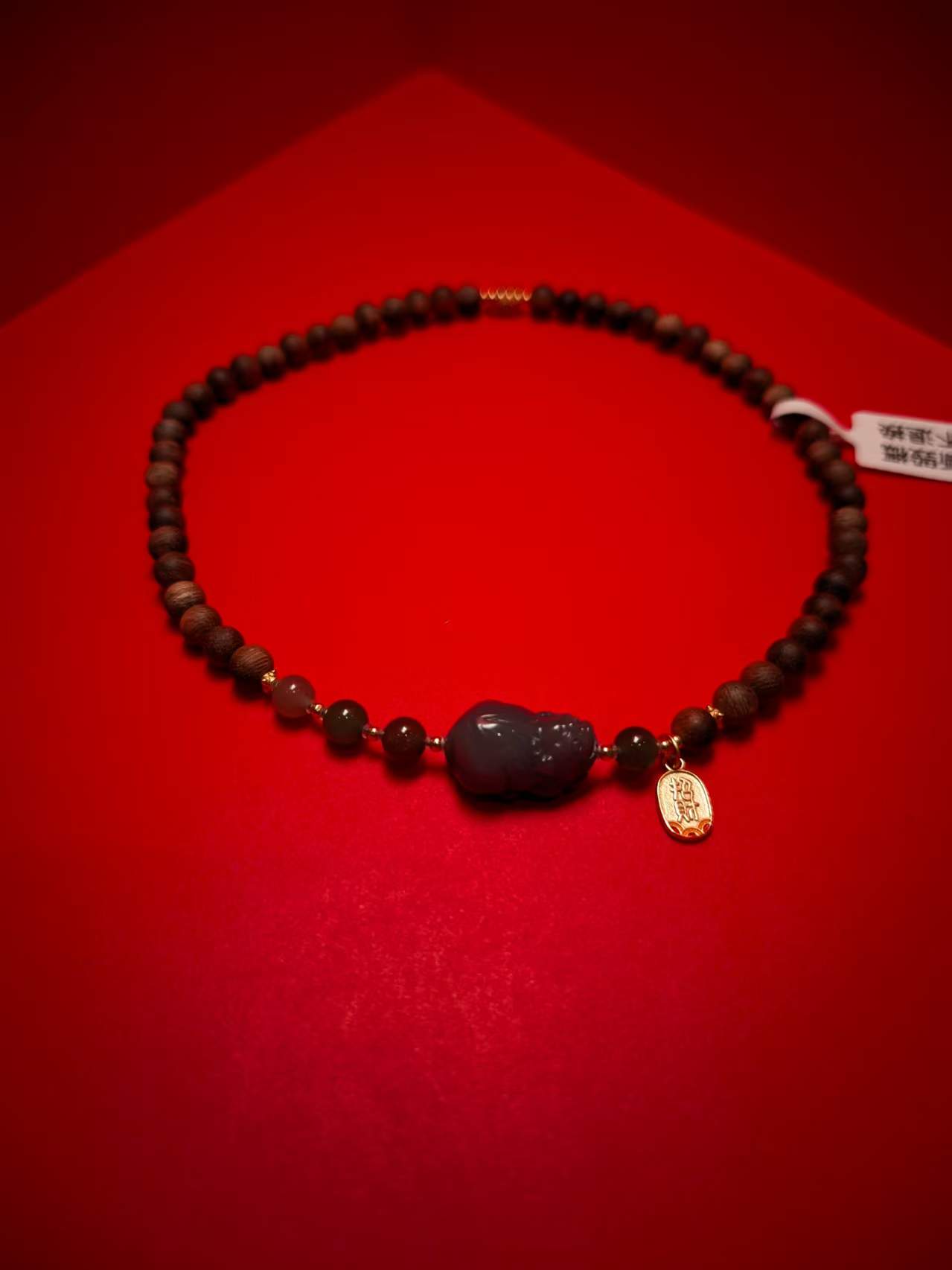 沉香[中藏沉香]大屿山黄奇楠 沉香手串-设计款*YD004D2