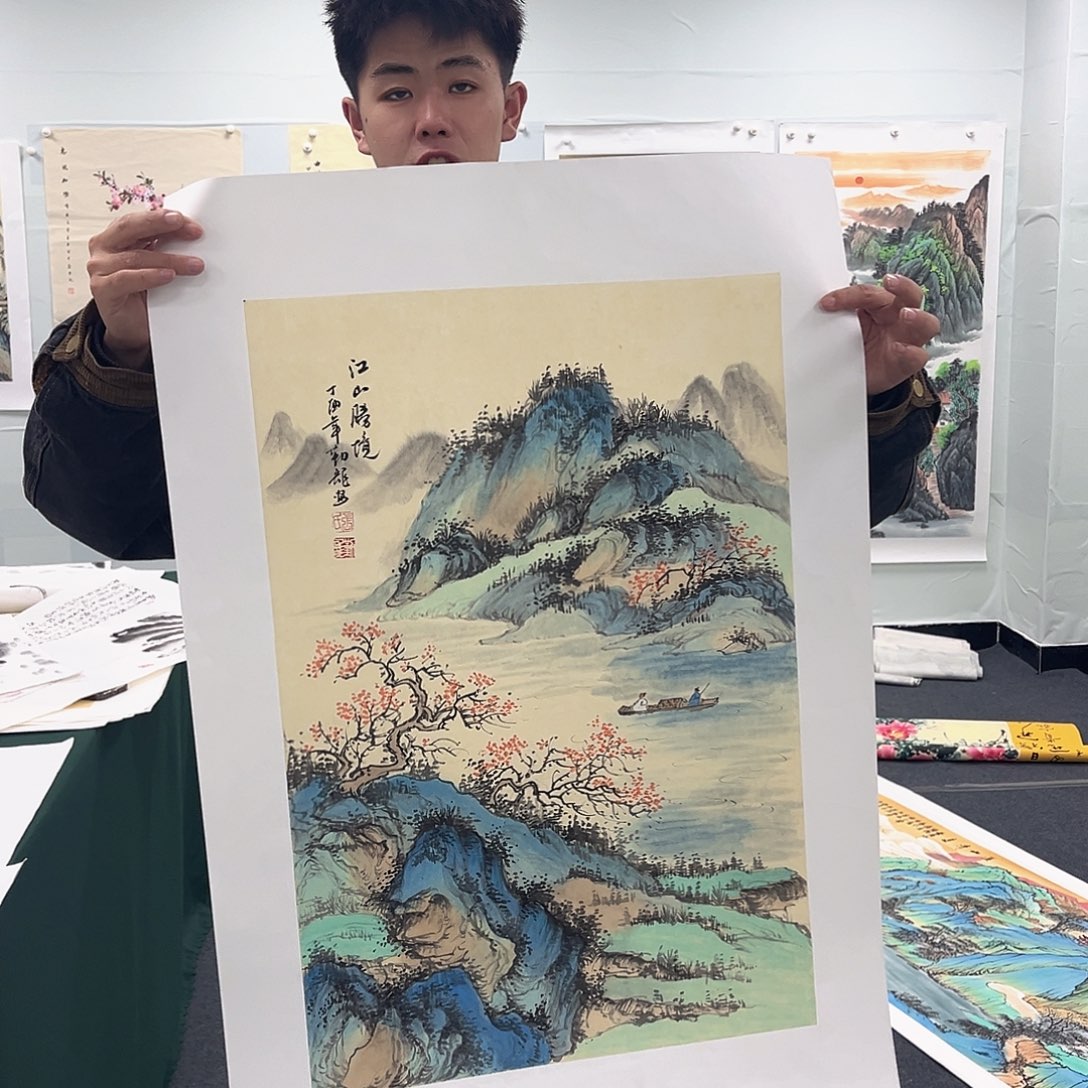 国画国画纯手工作品