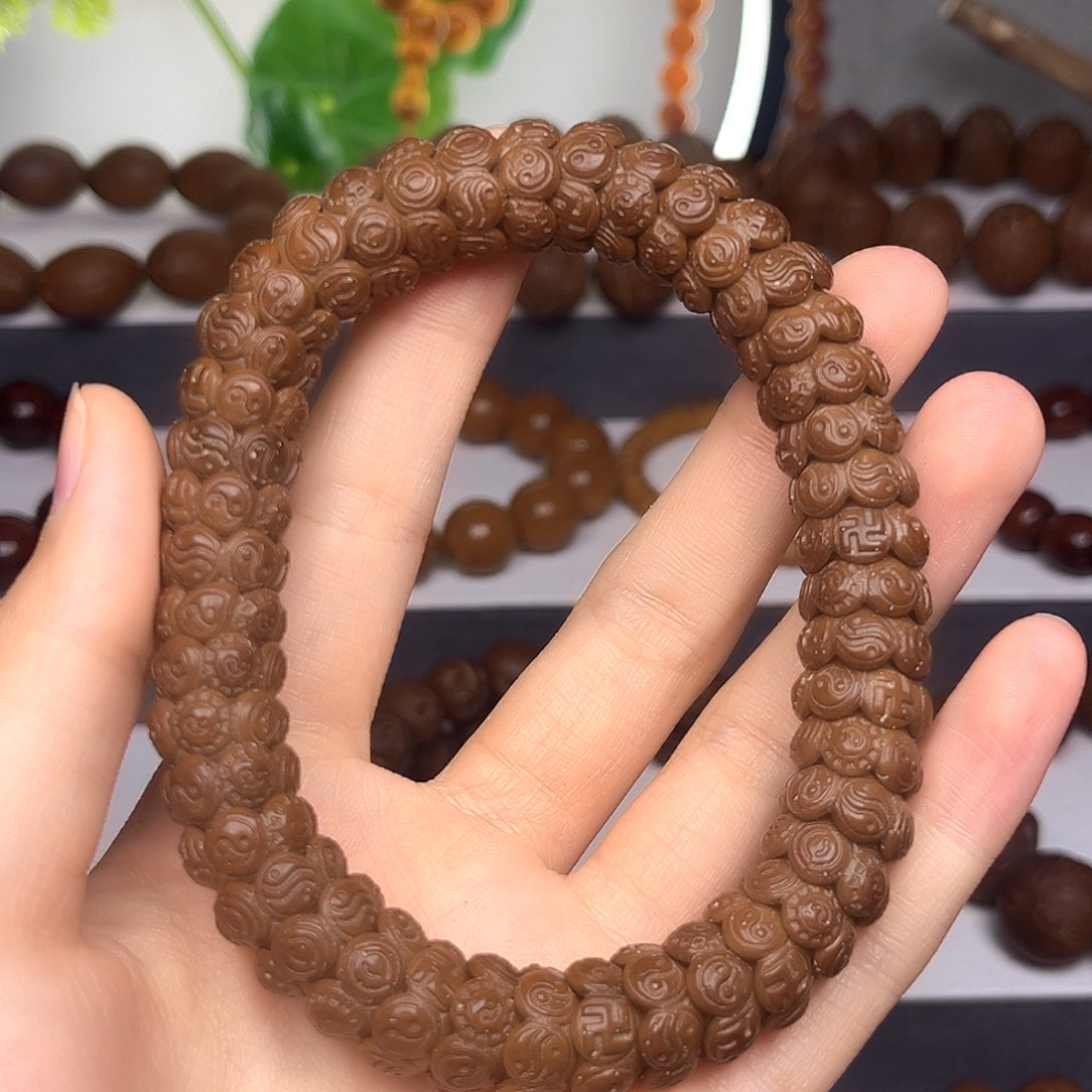 紫金鼠手串【福利款】雕刻四象八卦13