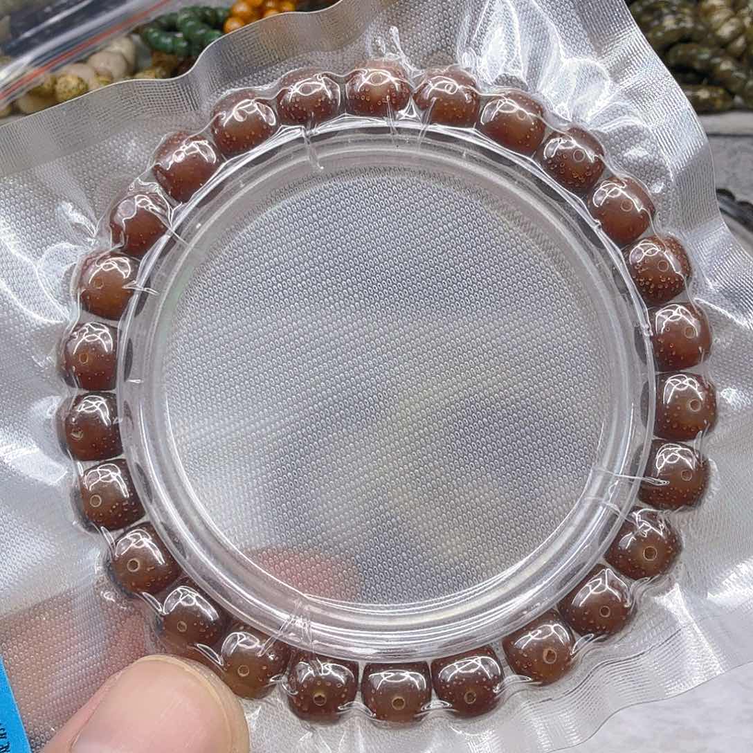 星月菩提手串15尽头粉冰星月菩提单圈0.9