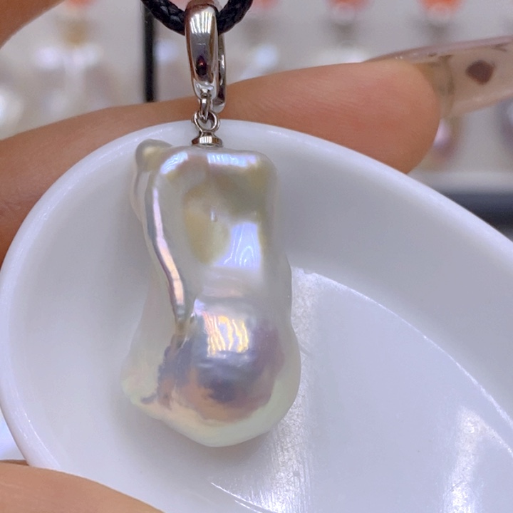 未镶嵌淡水珍珠吊坠(赠链)