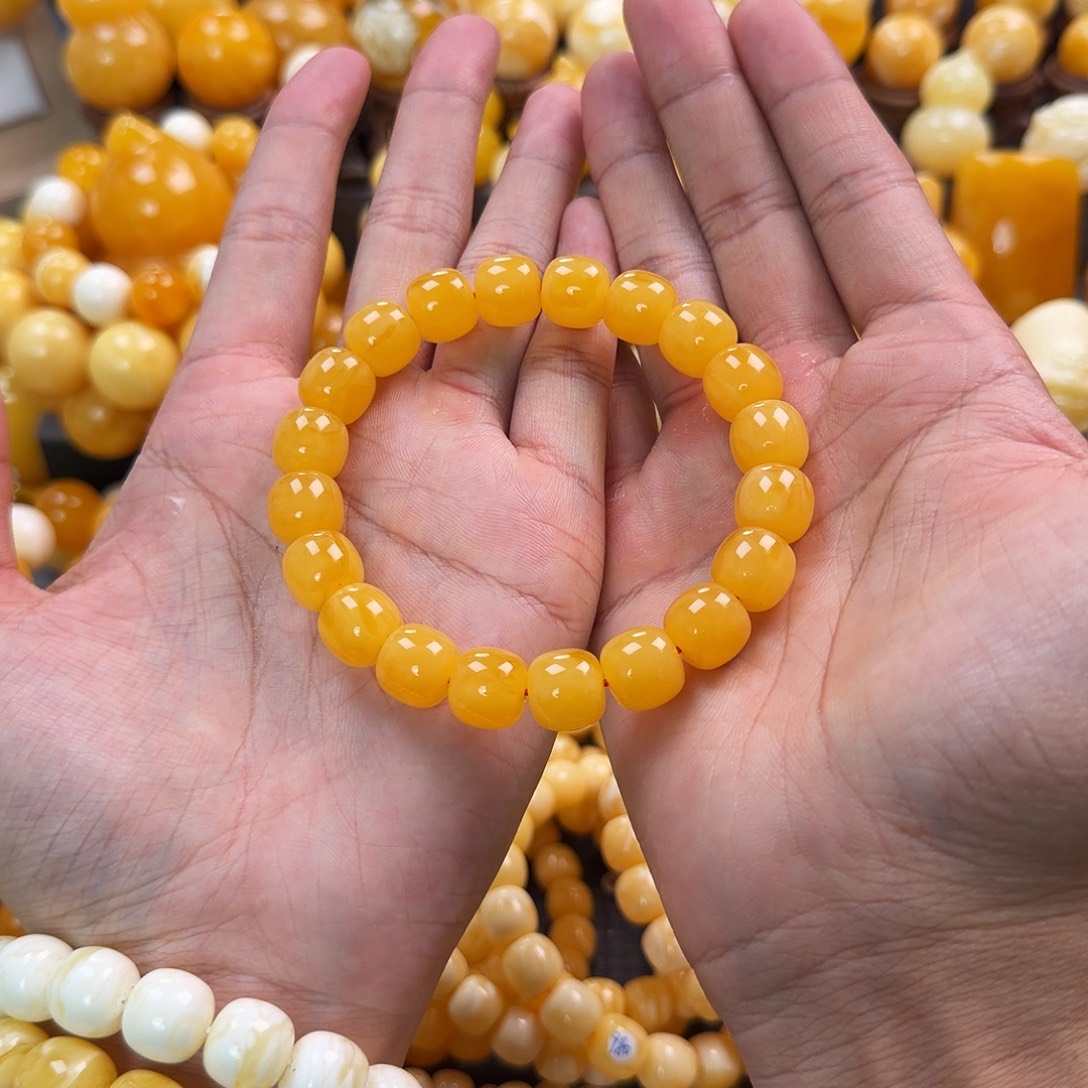 琥珀未镶嵌珠宝奇石12mm同料