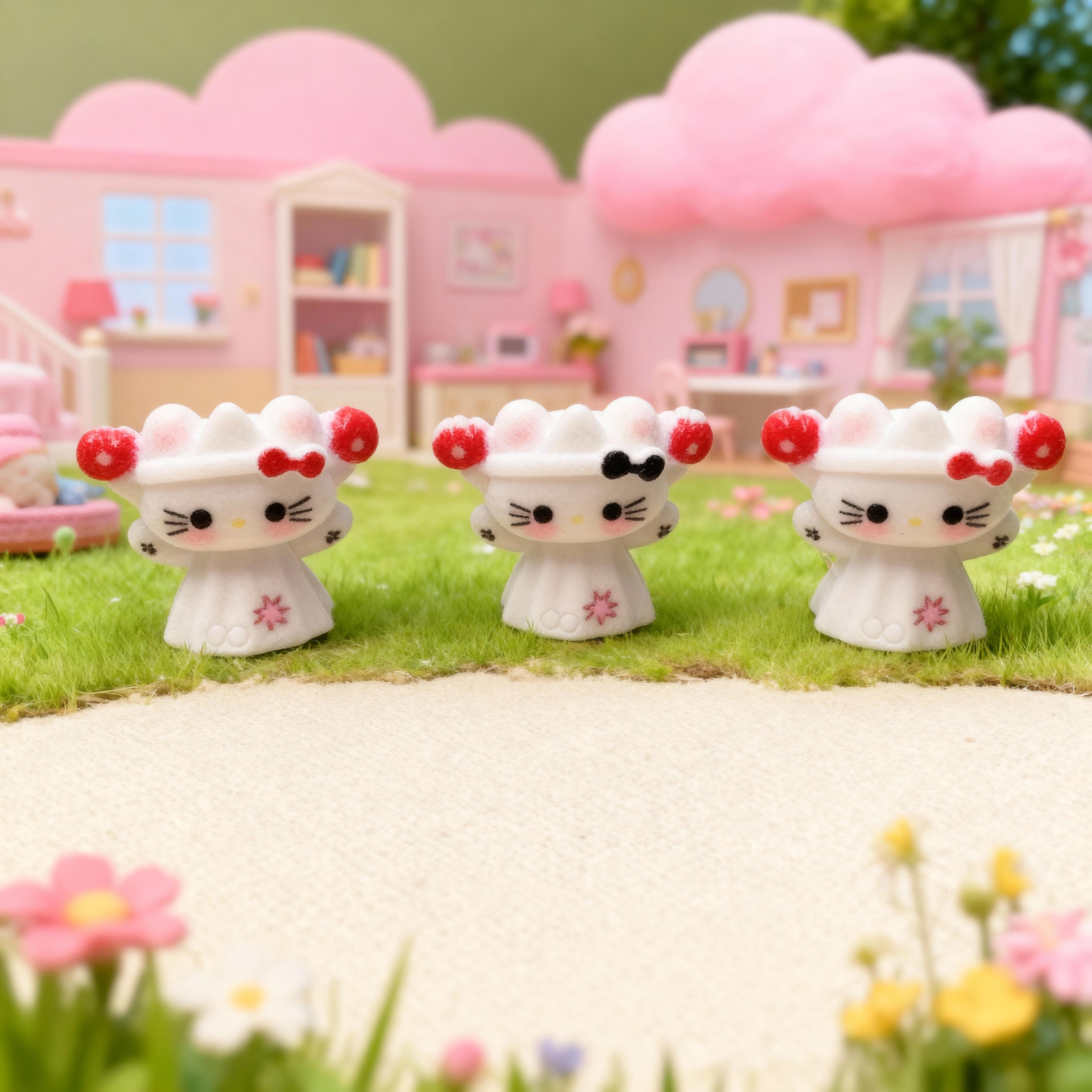 【啊欧定制】迷你立体幽灵kt diy奶油胶树脂配件材料桌面摆件批发