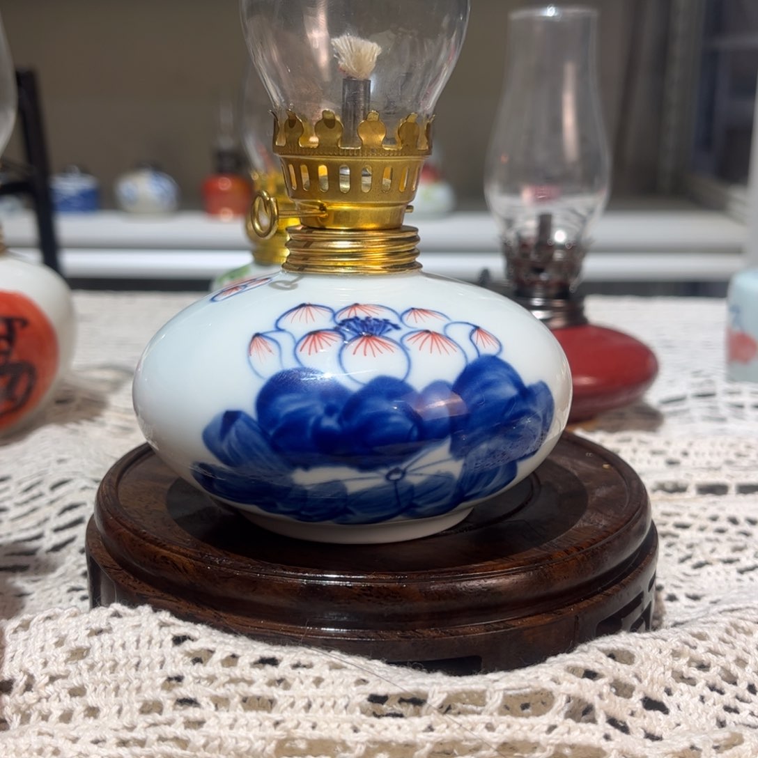 摆件景德镇陶瓷香薰灯