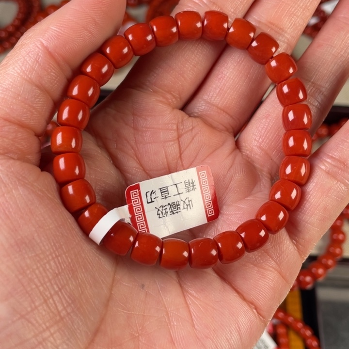 南红玛瑙手链未镶嵌