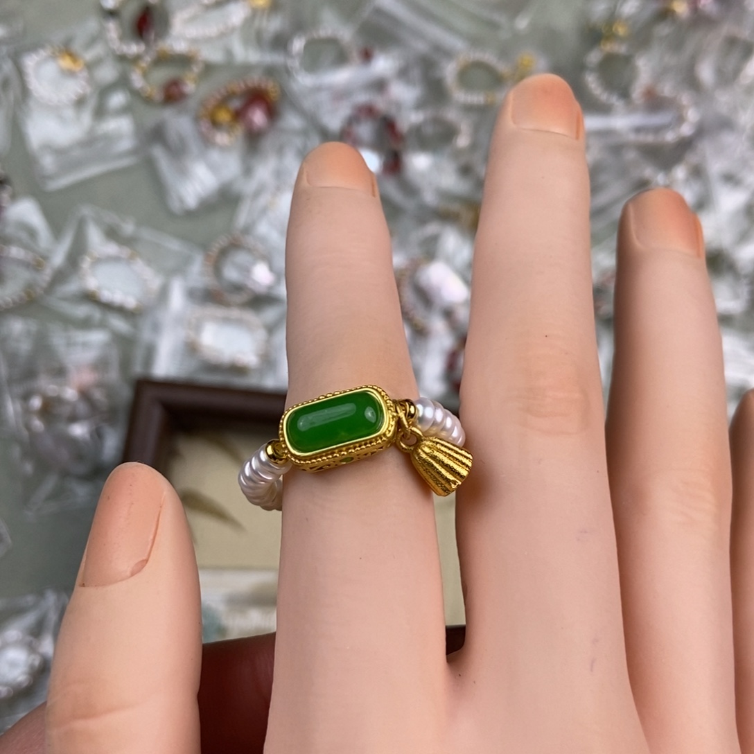 滩***店未镶嵌戒指淡水珍珠