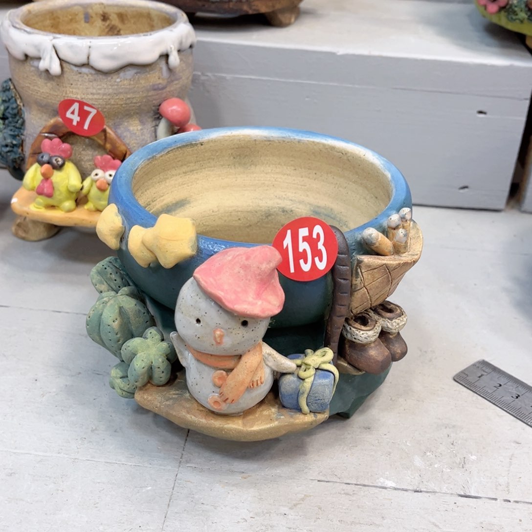 陶瓷微瑕153 号陶然花盆