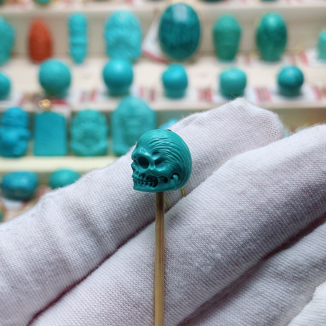 绿松石珠宝半成品未镶嵌