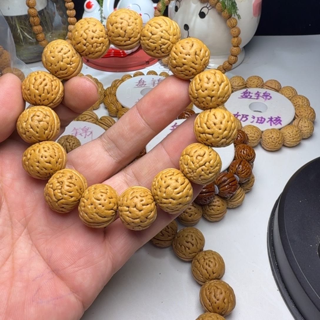 执***桃核吊坠文玩桃核手串