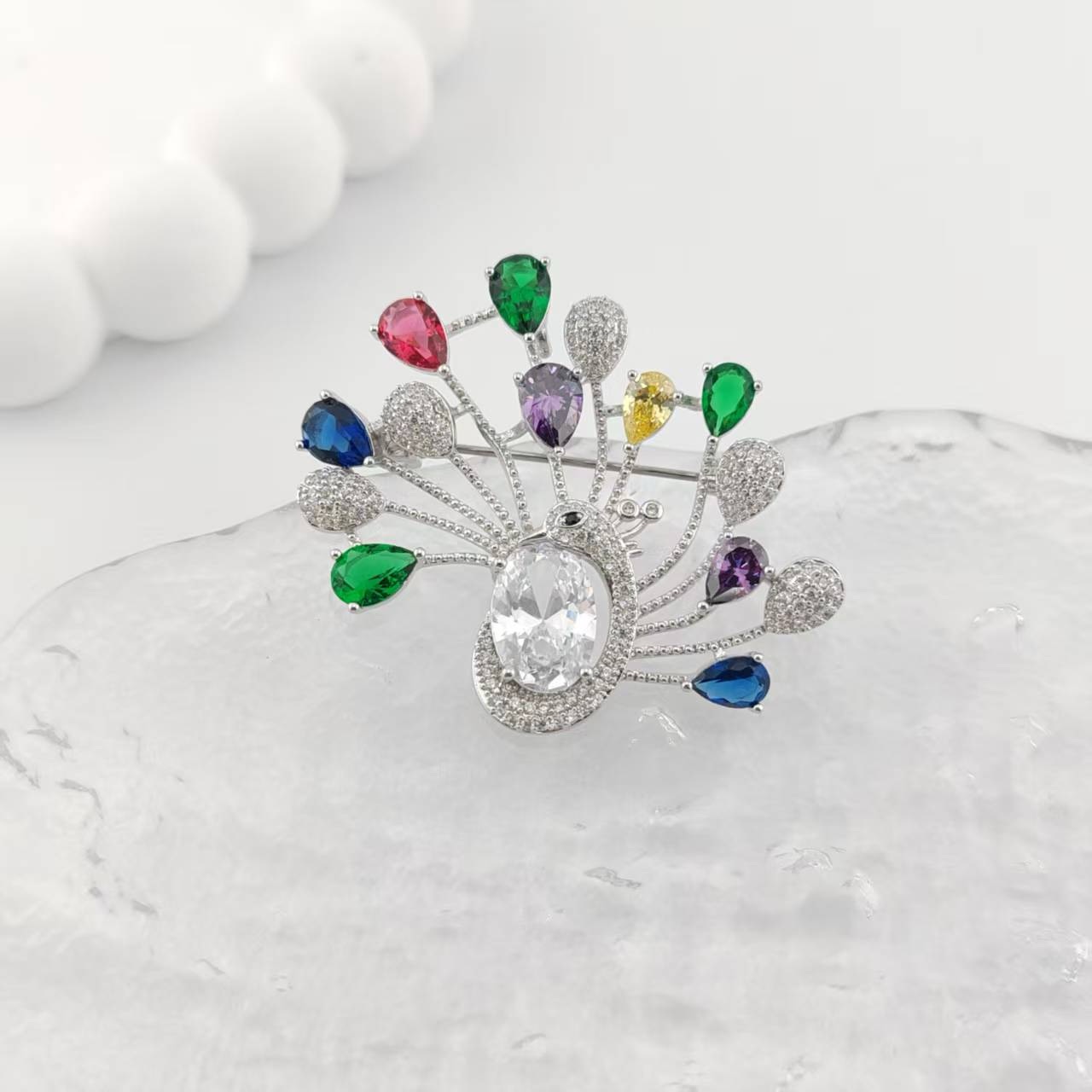 XUPING/旭平首饰 合金合成锆石胸针 冬上新【潘生福利】 S00109505