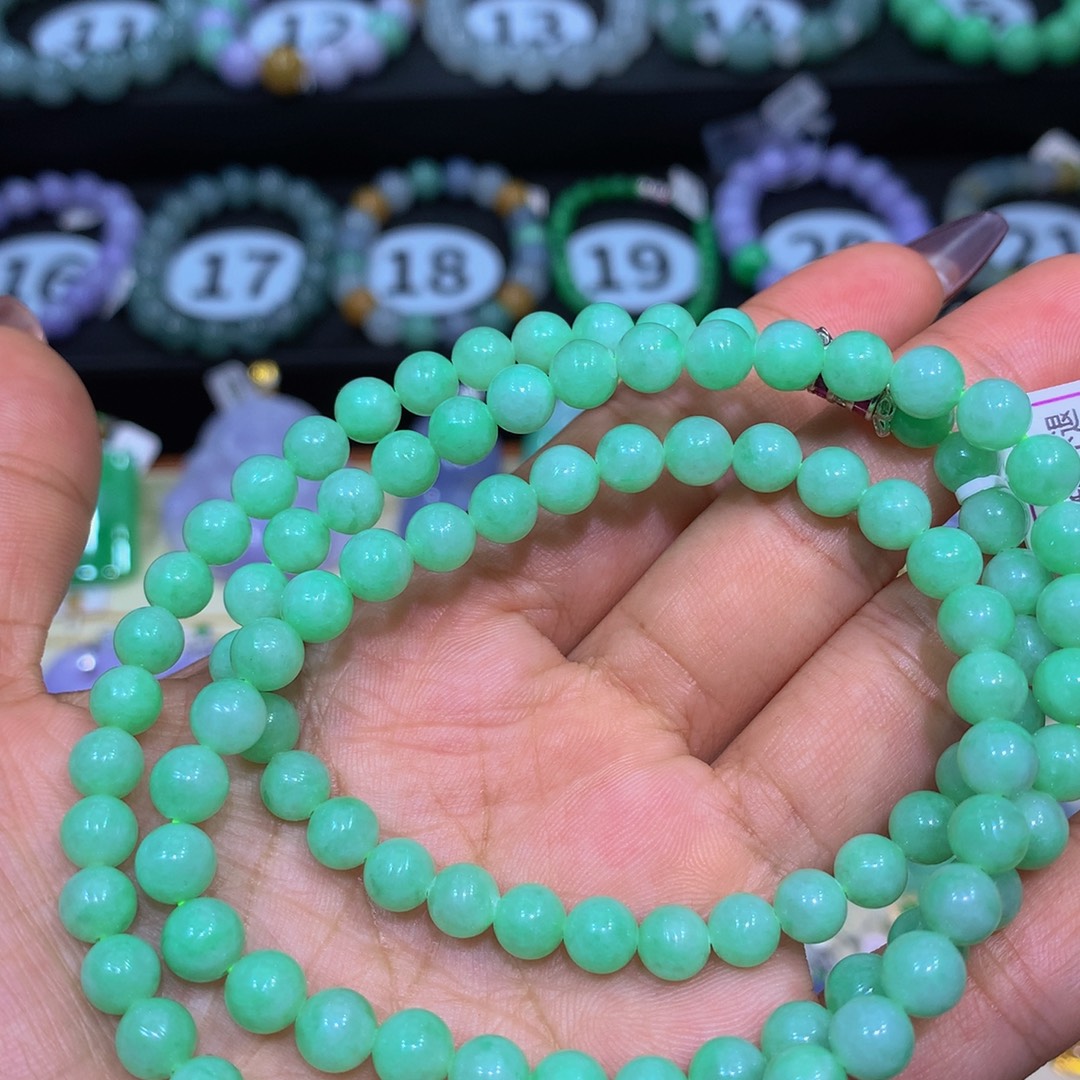 翡翠未镶嵌手链翡翠