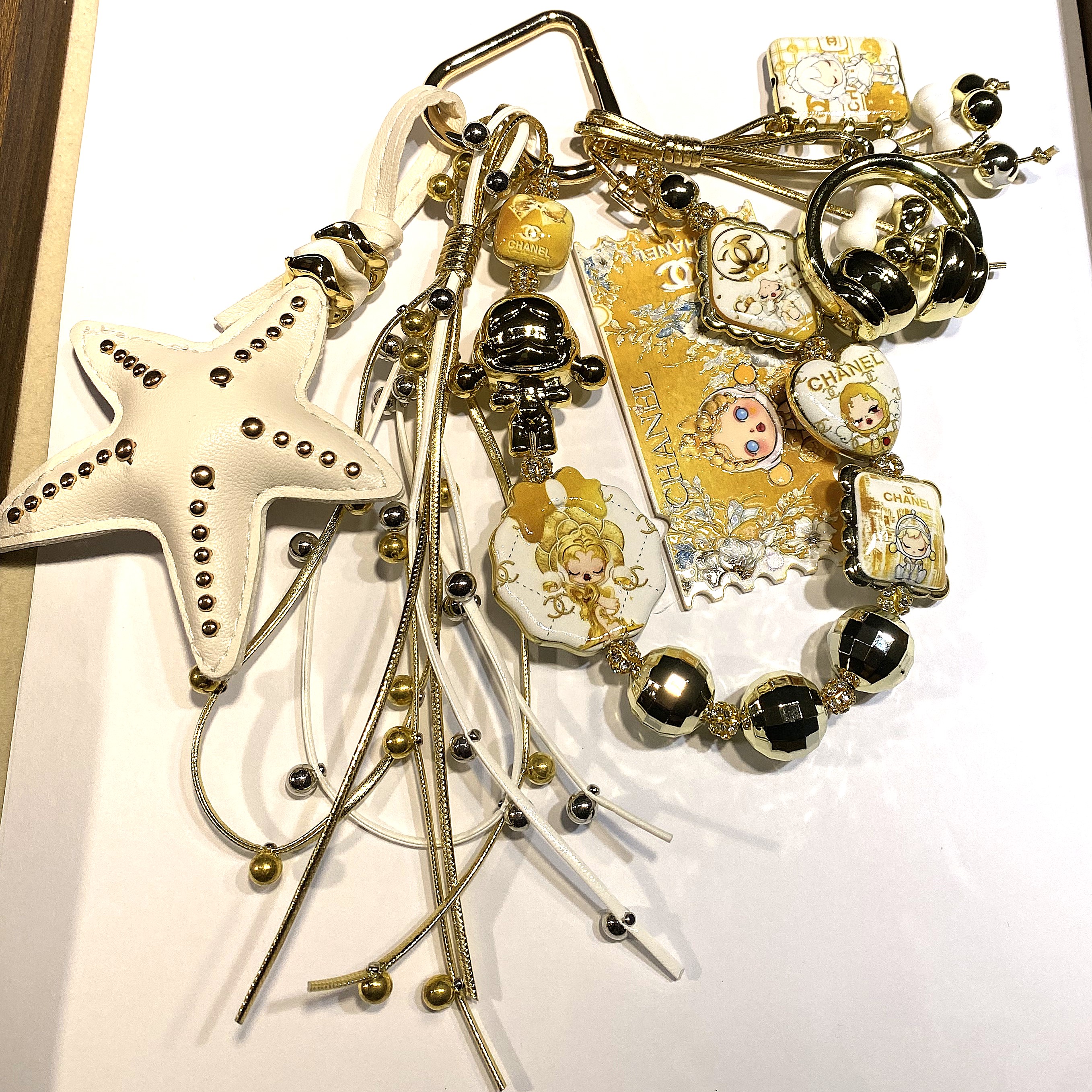 十二月促MIU系【V01-V200】冬季流行款饰品DIY包包手机链条扣件饰配