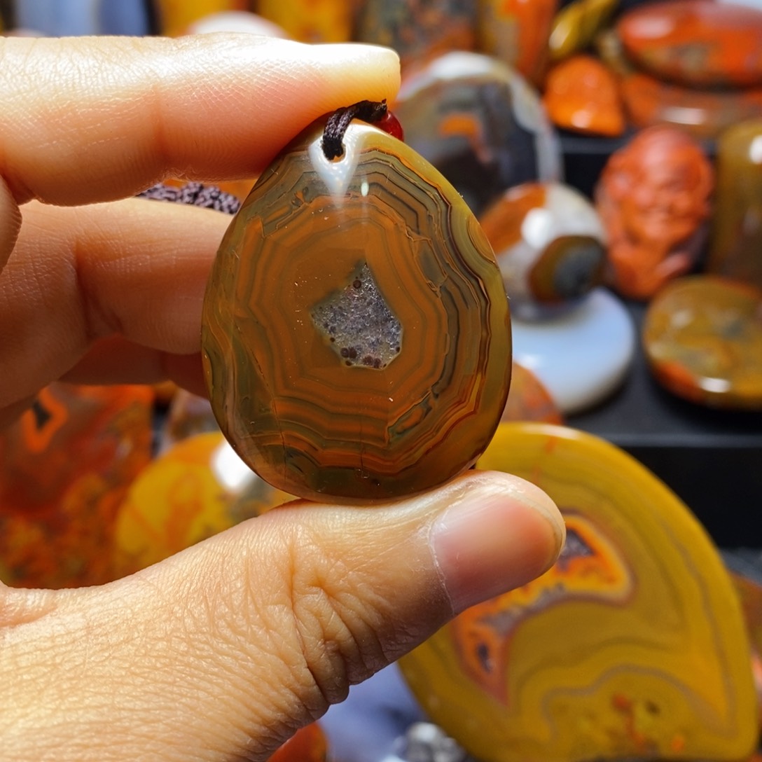 玛瑙/玉髓吊坠(不含链)未镶嵌