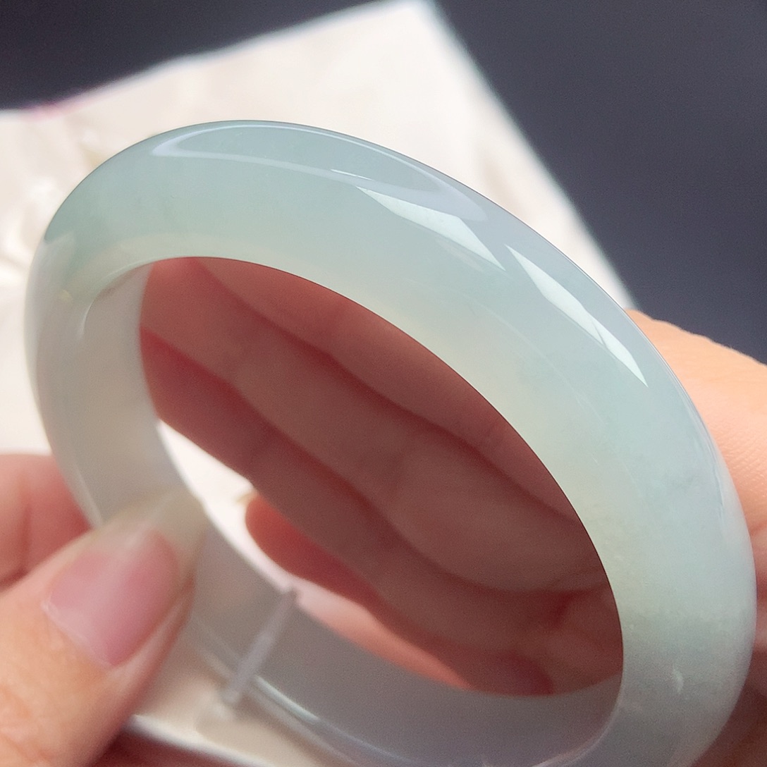 翡翠未镶嵌手镯59.4圈口