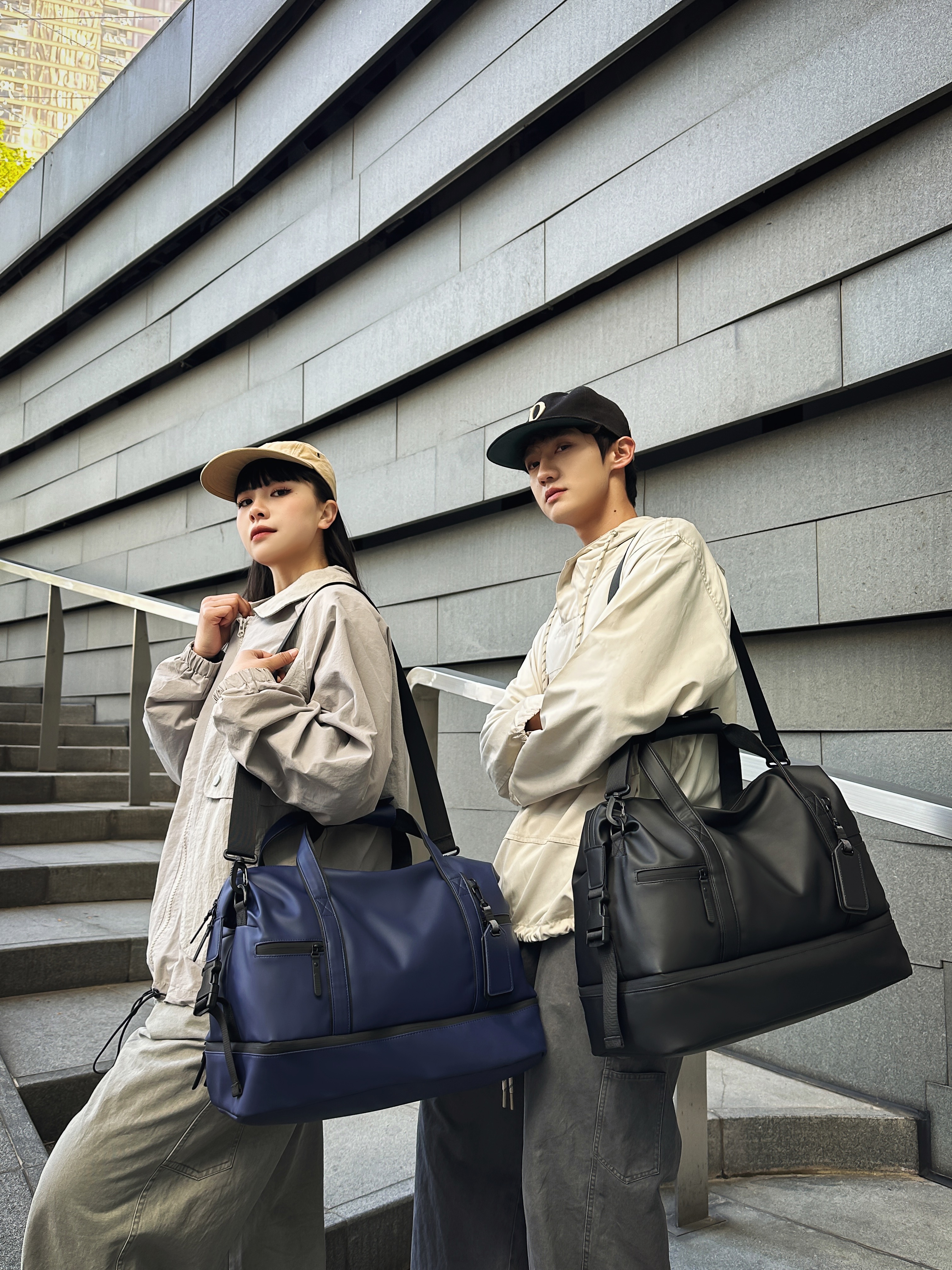 男女同款出差旅行包干湿分离健身包休闲商务多功能斜跨大容量防水