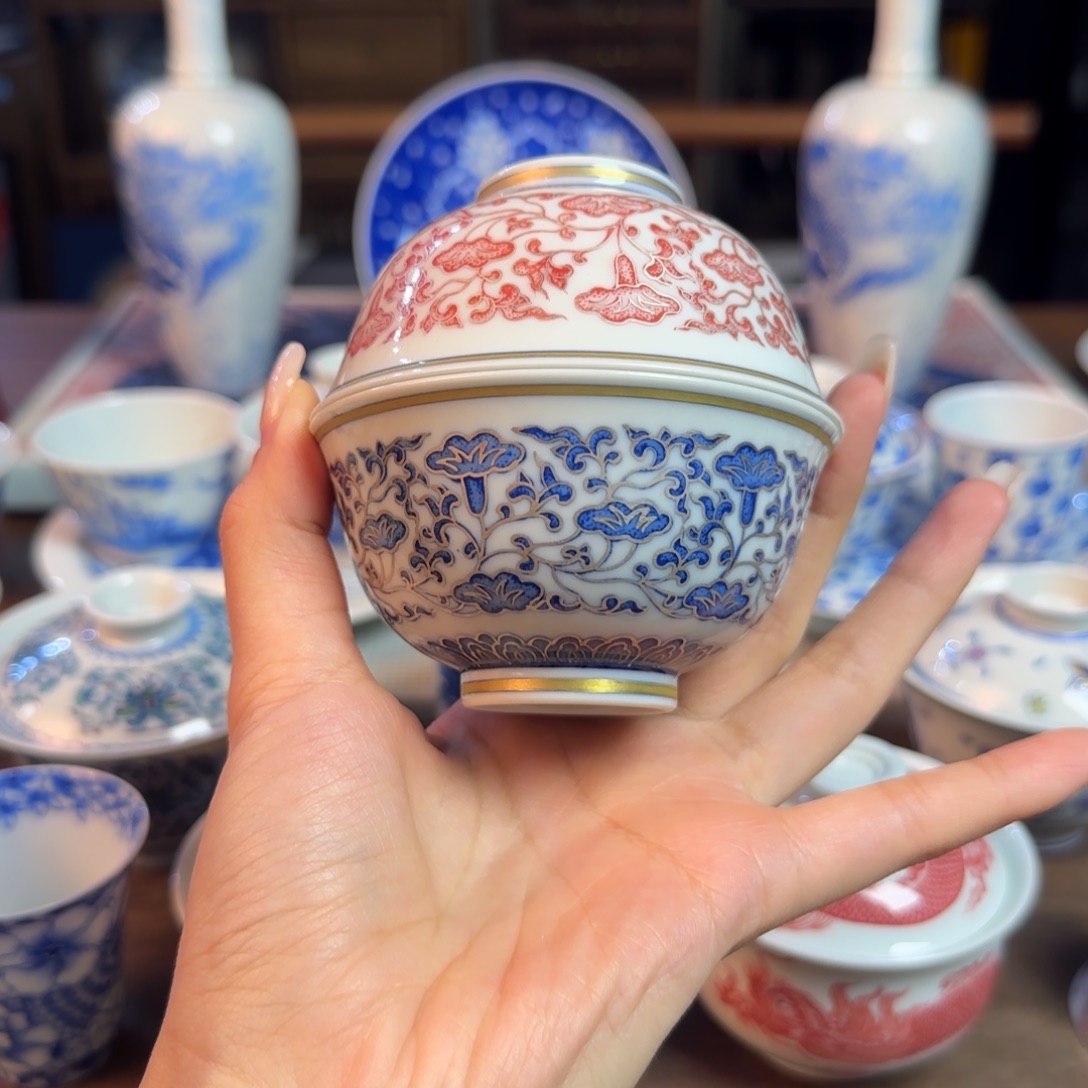 名窑口 一对放漏放漏放漏