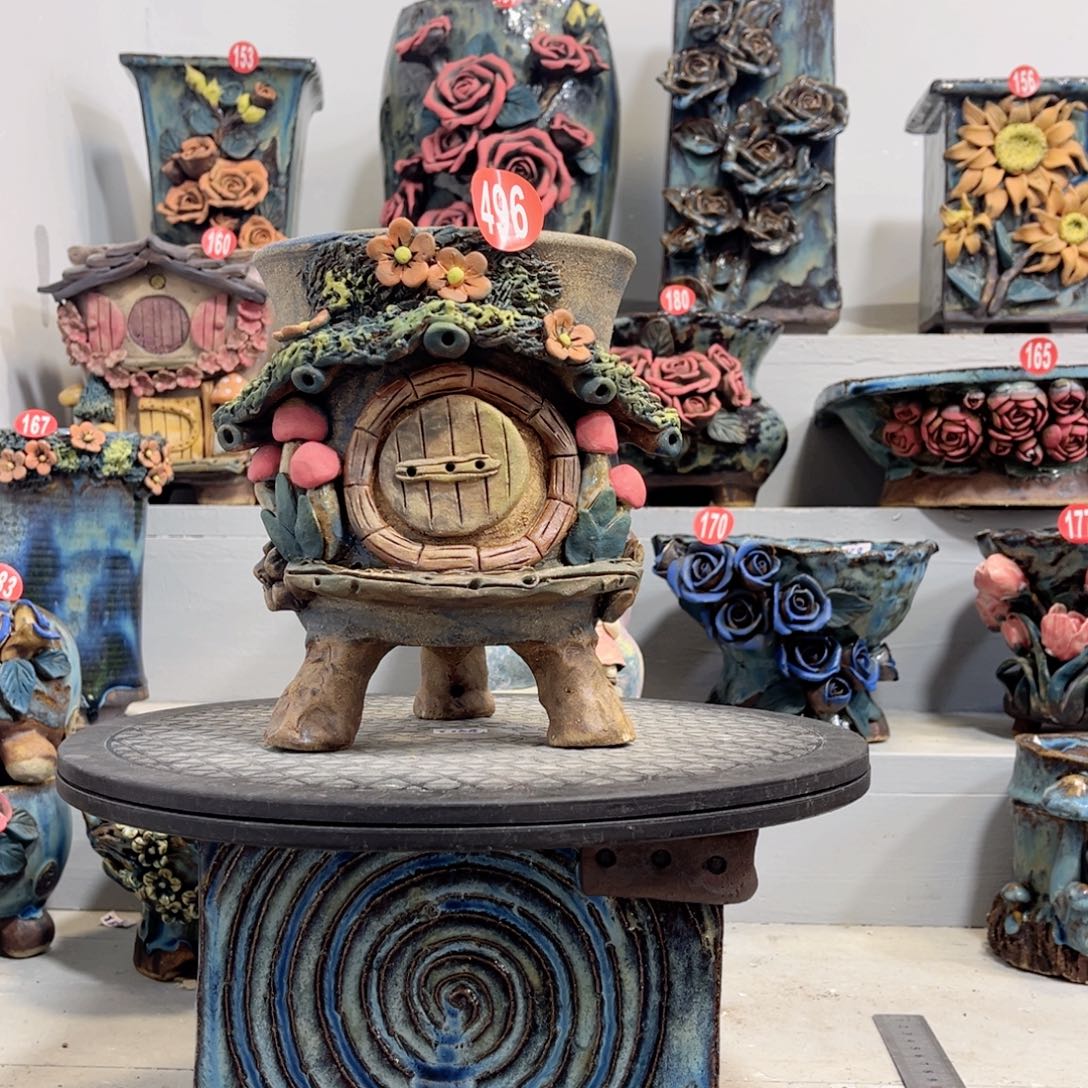 陶瓷微瑕496 号陶然花盆