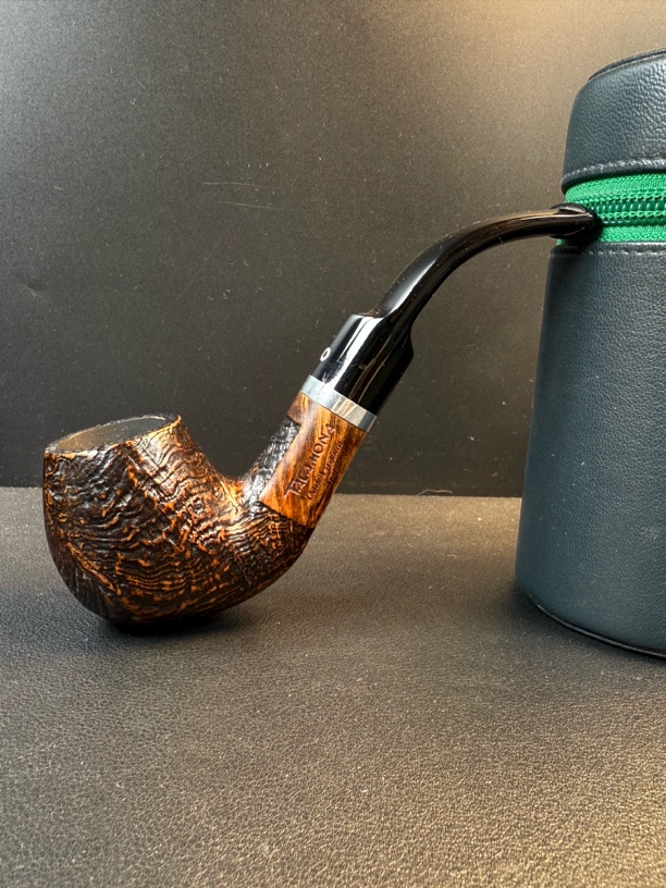 意大利塔拉莫纳暗棕系列863型号石楠木烟斗（内径21.6斗深38长138）
