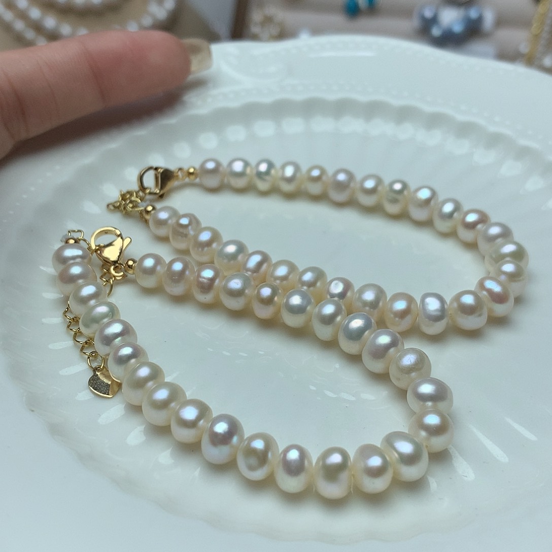 淡水珍珠6-7未镶嵌sl4手链