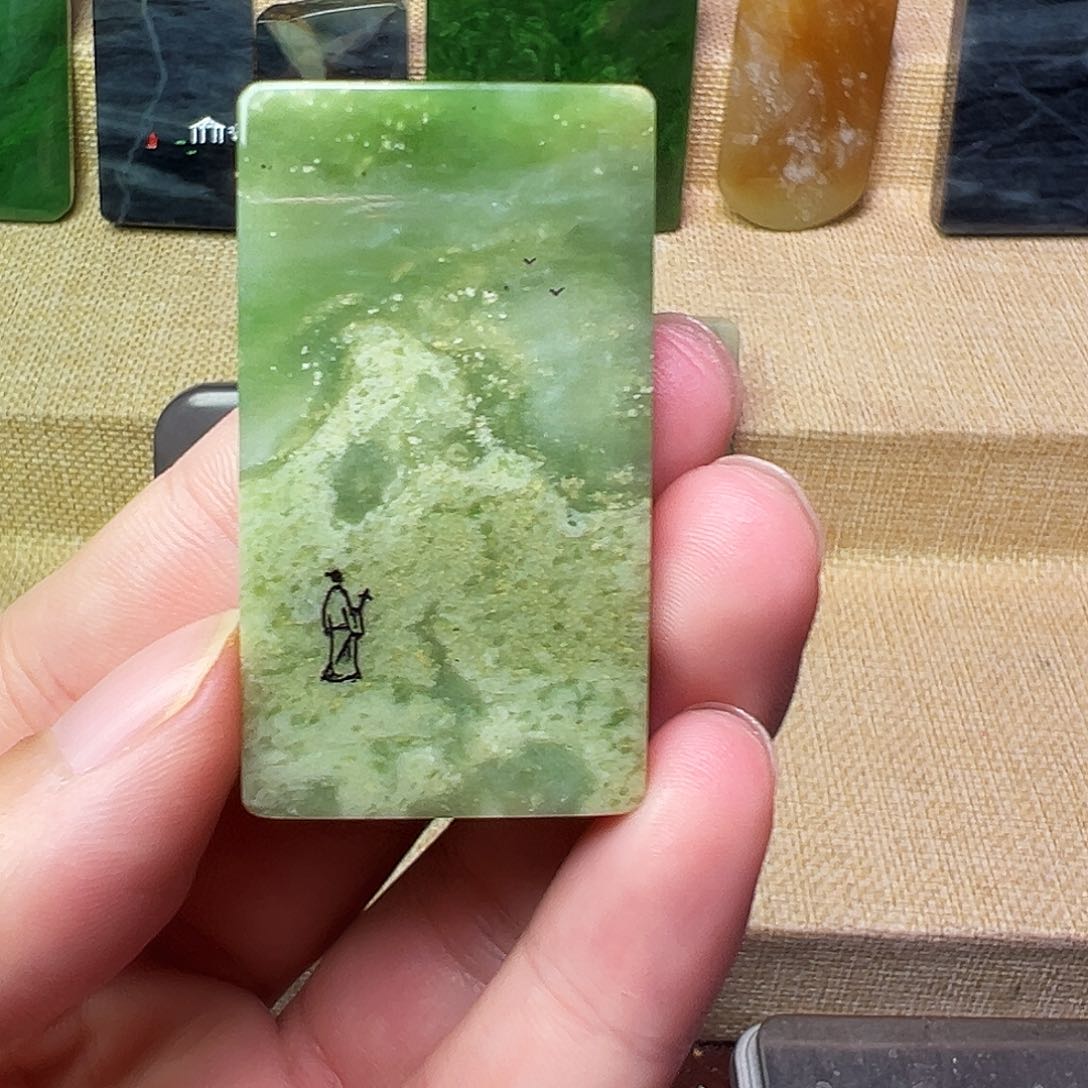 和田玉珠宝半成品未镶嵌