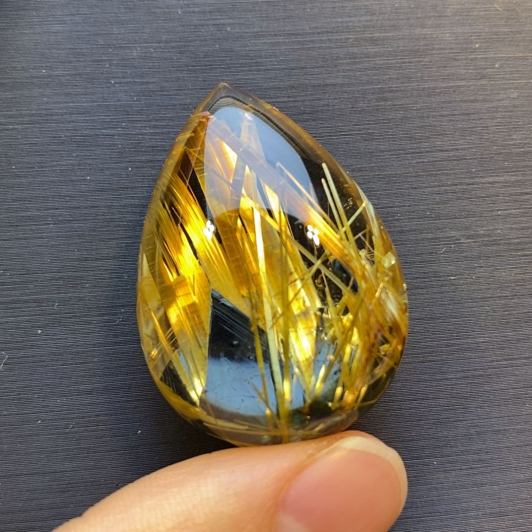 颈饰未镶嵌水晶钛晶水滴吊坠