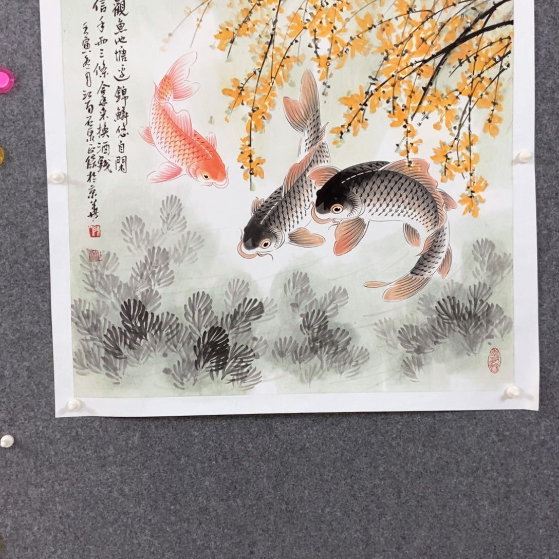 国画金陵画派嫡传弟子现场作画