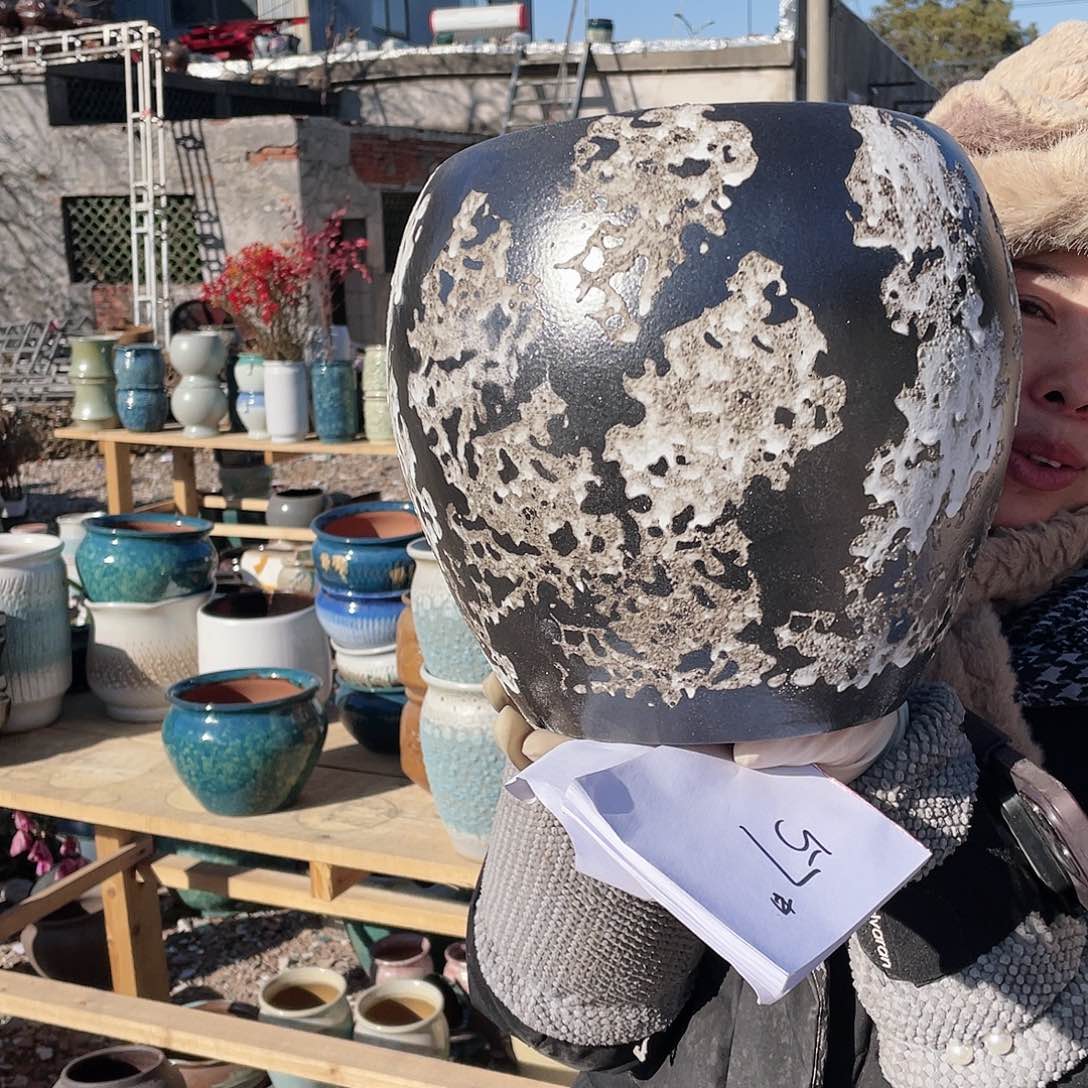 红陶王嫂花盆0115-57