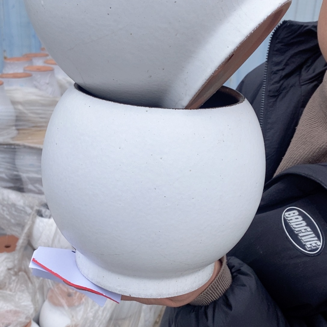 红陶杨杨花盆0212-1015