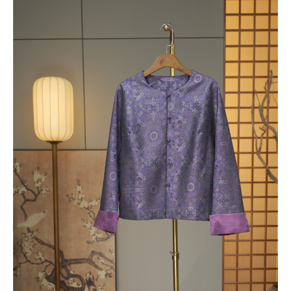 【梨花秋落宋锦外套】中式国风宋锦外套3241