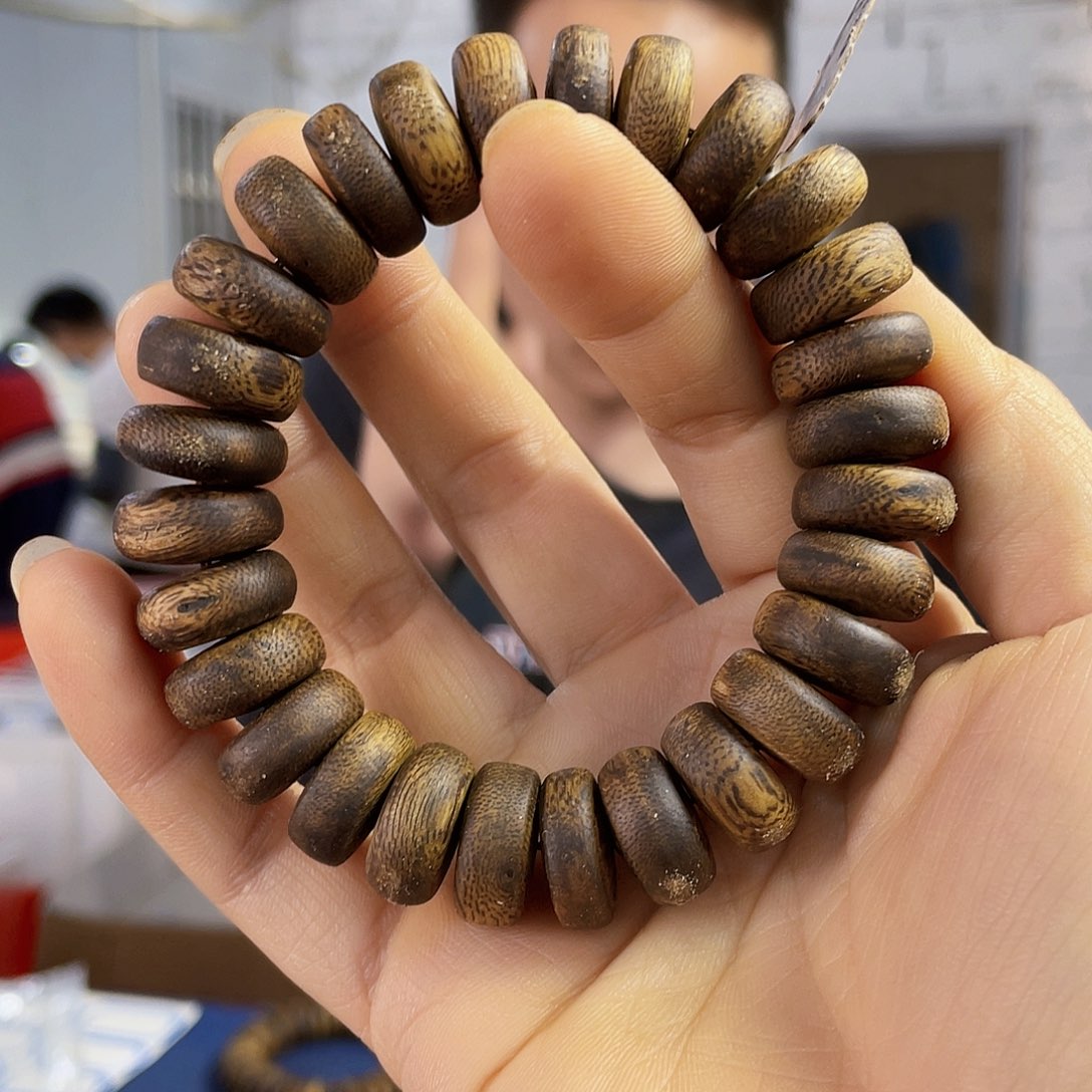 沉香手串棋楠算盘珠单圈1.6/18克多样性发一