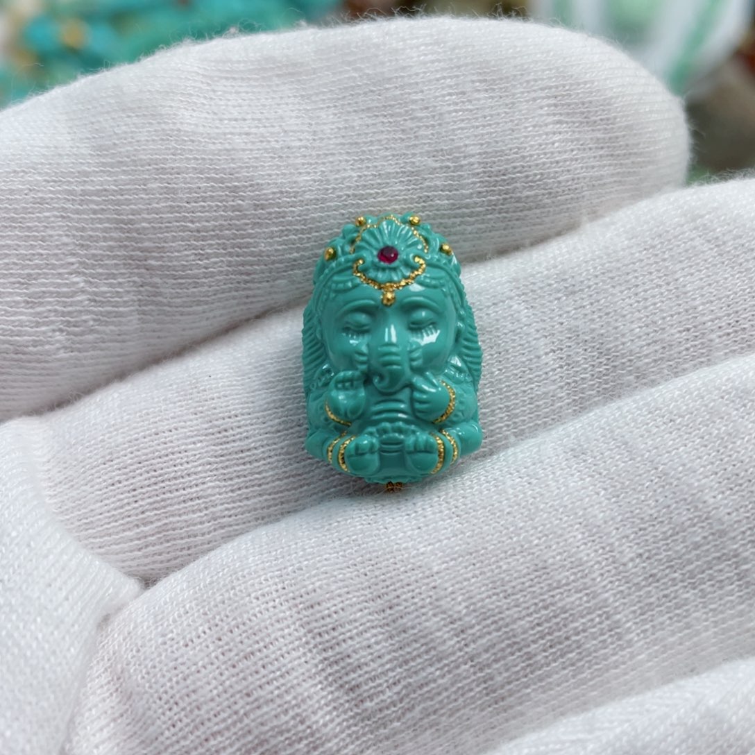 绿松石珠宝奇石未镶嵌