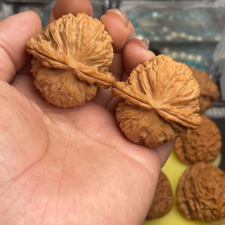 把件文玩核桃全品42白狮子